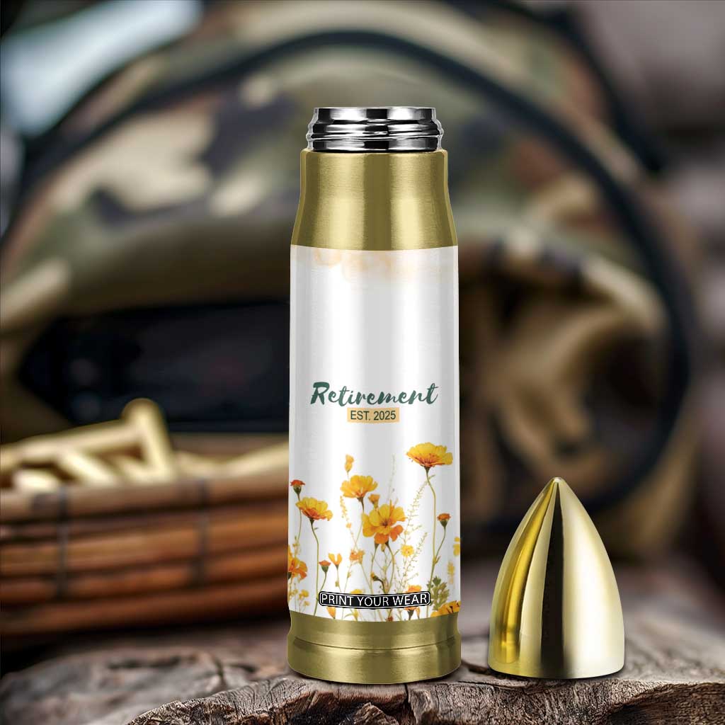 Personalized Retirement Gifts For Women Bullet Tumbler Custom Name Retired 2025 Not My Problem Anymore TB09 Print Your Wear