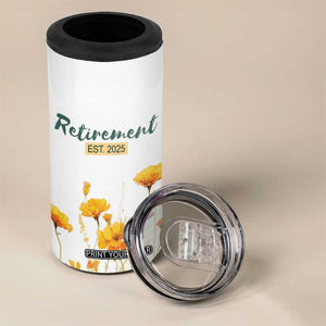 Personalized Retirement Gifts For Women 4 in 1 Can Cooler Tumbler Custom Name Retired 2025 Not My Problem Anymore TB09 Print Your Wear