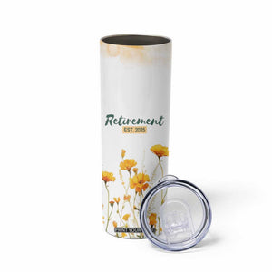 Personalized Retirement Gifts For Women Skinny Tumbler Custom Name Retired 2025 Not My Problem Anymore TB09 Print Your Wear