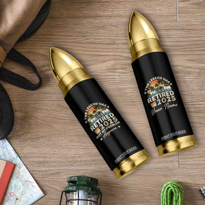 Personalized Retirement Gifts Bullet Tumbler Custom Name Vintage The Legend Has Retired Est 2025 TB09 Print Your Wear