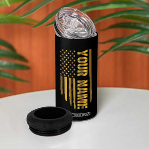 Personalized Retirement Gifts 4 in 1 Can Cooler Tumbler Custom Name The Legend Has Retired TB09 Print Your Wear