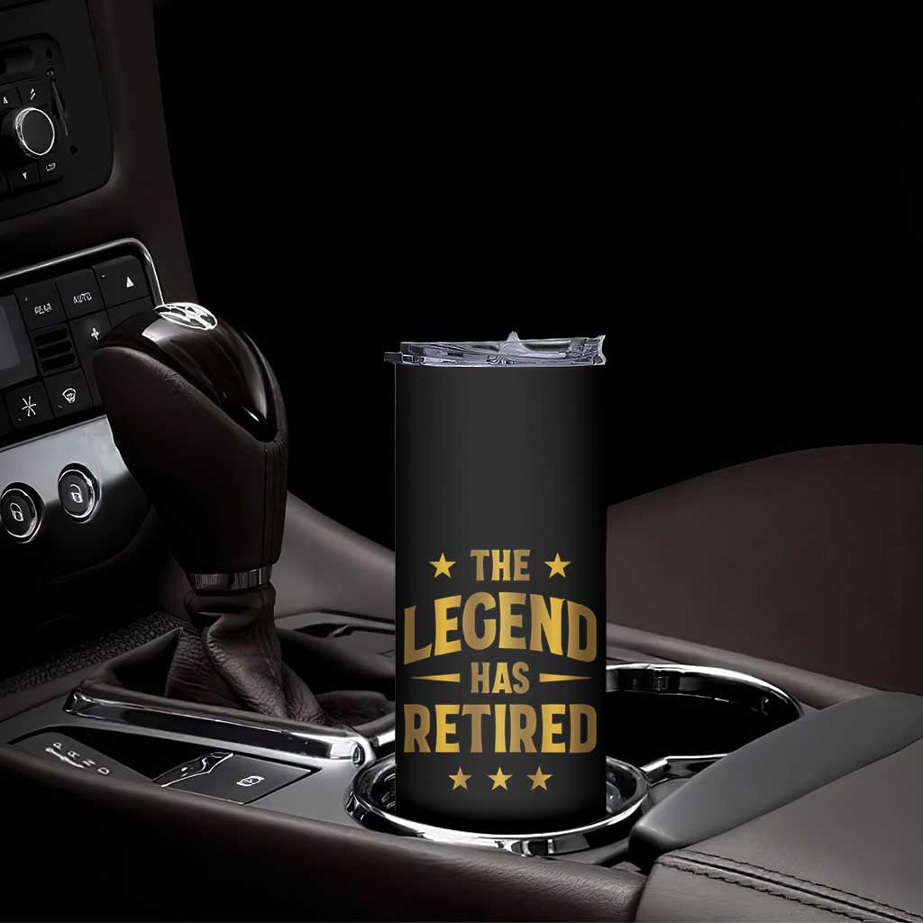 Personalized Retirement Gifts Skinny Tumbler Custom Name The Legend Has Retired TB09 Print Your Wear