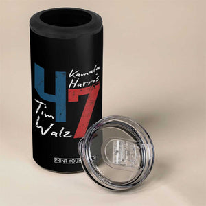 Harris Walz 2024 4 in 1 Can Cooler Tumbler Kamala Support US President 47 TB09 Print Your Wear