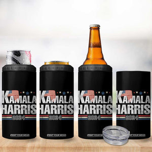 Harris 2024 4 in 1 Can Cooler Tumbler Kamala Support US President 47 TB09 Print Your Wear