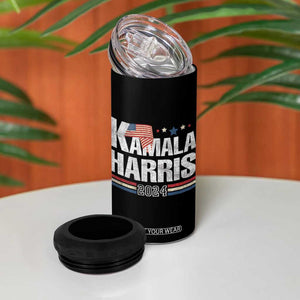 Harris 2024 4 in 1 Can Cooler Tumbler Kamala Support US President 47 TB09 Print Your Wear