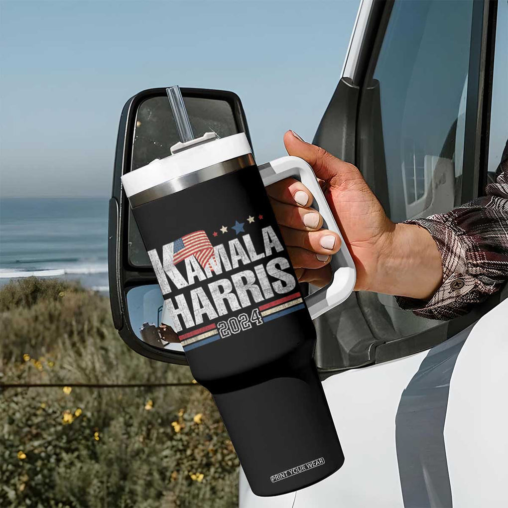 Harris 2024 Tumbler With Handle Kamala Support US President 47 TB09 Print Your Wear