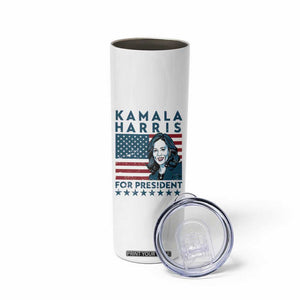 Kamala 2024 Skinny Tumbler Harris For President American Flag TB09 Print Your Wear