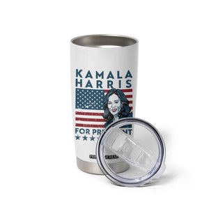 Kamala 2024 Tumbler Cup Harris For President American Flag TB09 Print Your Wear