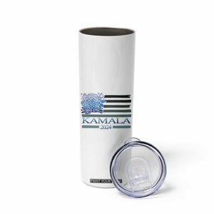 Kamala 2024 Skinny Tumbler Harris For President Flower American Flag TB09 Print Your Wear