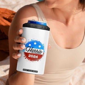 Harris For President 2024 4 in 1 Can Cooler Tumbler Kamala We Are Not Going Back TB09 Print Your Wear