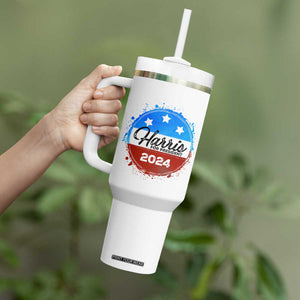 Harris For President 2024 Tumbler With Handle Kamala We Are Not Going Back TB09 Print Your Wear