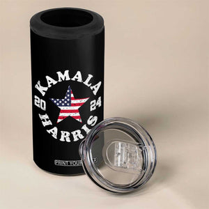 Harris 2024 4 in 1 Can Cooler Tumbler Kamala I'm With Her It's About Madam Time TB09 Print Your Wear