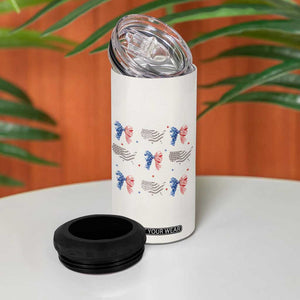 Cat Ladies For Kamala 2024 4 in 1 Can Cooler Tumbler Harris Madam President America Coquette TB09 Print Your Wear