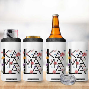 Kamala 2024 4 in 1 Can Cooler Tumbler Madam President Wild Flower Harris Supporter TB09 Print Your Wear