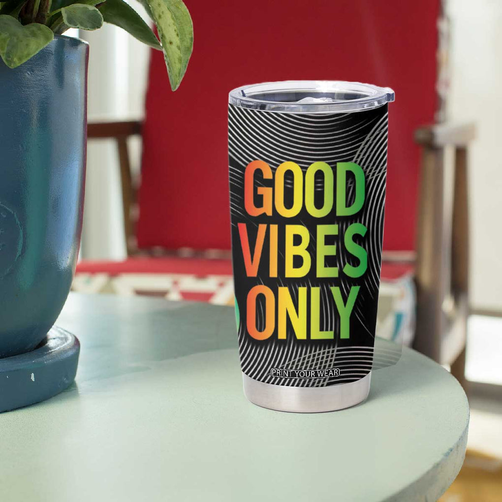 Jamaica Reggae Reggae Tumbler Cup Good Vibe Only TB09 Print Your Wear