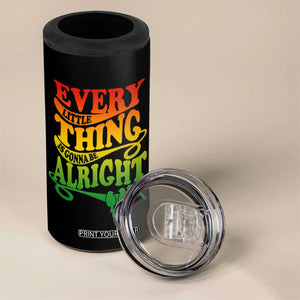 Jamaica Reggae 4 in 1 Can Cooler Tumbler Every Little Thing Gonna Be Alright Good Vibes TB09 Print Your Wear