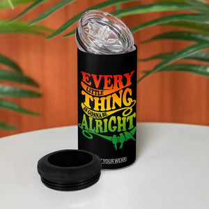 Jamaica Reggae 4 in 1 Can Cooler Tumbler Every Little Thing Gonna Be Alright Good Vibes TB09 Print Your Wear