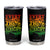 Jamaica Reggae Tumbler Cup Every Little Thing Gonna Be Alright Good Vibes TB09 Black Print Your Wear