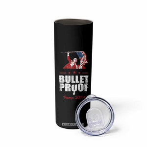 Trump 2024 Bulletproof Skinny Tumbler US President 45 47 America Flag TB09 Print Your Wear