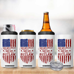 Outlaw Hillbilly 2024 4 in 1 Can Cooler Tumbler Vote For Trump Vance America Flag TB09 Print Your Wear