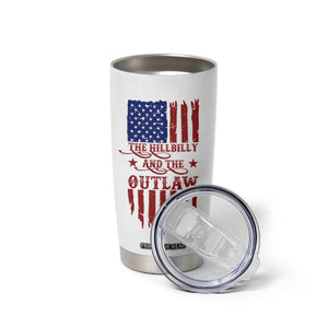 Outlaw Hillbilly 2024 Tumbler Cup Vote For Trump Vance America Flag TB09 Print Your Wear