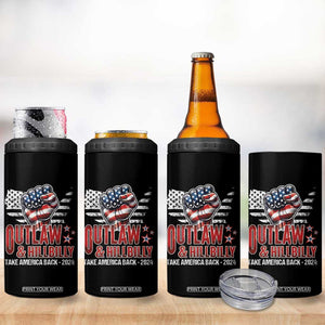 Outlaw Hillbilly 2024 4 in 1 Can Cooler Tumbler Vote For Trump Vance Take America Back TB09 Print Your Wear