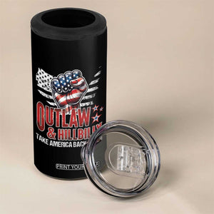 Outlaw Hillbilly 2024 4 in 1 Can Cooler Tumbler Vote For Trump Vance Take America Back TB09 Print Your Wear