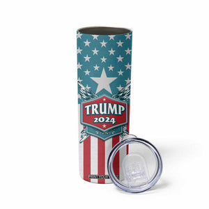 Trump 2024 Skinny Tumbler US President 45 47 America Flag TB09 Print Your Wear