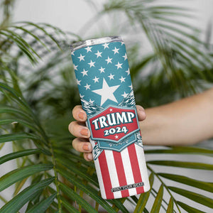 Trump 2024 Skinny Tumbler US President 45 47 America Flag TB09 Print Your Wear