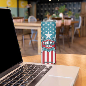 Trump 2024 Skinny Tumbler US President 45 47 America Flag TB09 Print Your Wear