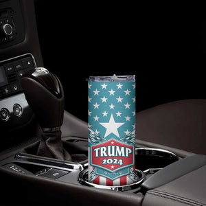 Trump 2024 Skinny Tumbler US President 45 47 America Flag TB09 Print Your Wear