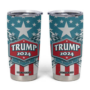 Trump 2024 Tumbler Cup US President 45 47 America Flag TB09 American Flag Print Your Wear