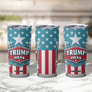 Trump 2024 Tumbler Cup US President 45 47 America Flag TB09 Print Your Wear