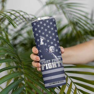 Trump 2024 Skinny Tumbler Legend Never Die Fight For America Flag TB09 Print Your Wear