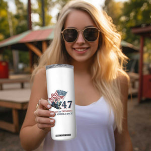 Trump 47 Skinny Tumbler Trump For President 2024 Take America Back TB09 Print Your Wear