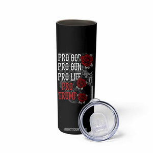 Trump Support Skinny Tumbler Pro God Gun Life Pro Trump 2024 TB09 Print Your Wear