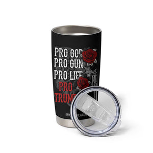 Trump Support Tumbler Cup Pro God Gun Life Pro Trump 2024 TB09 Print Your Wear