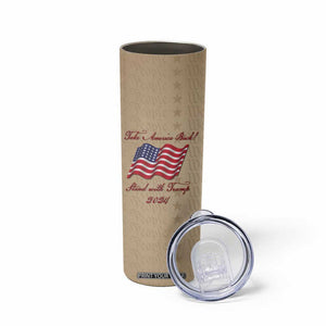 Trump 2024 Skinny Tumbler Take America Back Stand With Trump TB09 Print Your Wear