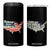 Trump Vance 2024 4 in 1 Can Cooler Tumbler Patriotic Land Of The Free Because Of The Brave TB09 One Size: 16 oz Black Print Your Wear