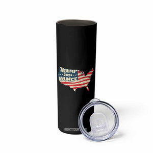 Trump Vance 2024 Skinny Tumbler Patriotic Land Of The Free Because Of The Brave TB09 Print Your Wear