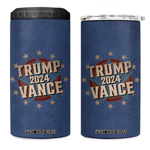 Trump Vance 2024 4 in 1 Can Cooler Tumbler Stand With Trump US President Election TB09 One Size: 16 oz Navy Print Your Wear