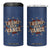 Trump Vance 2024 4 in 1 Can Cooler Tumbler Stand With Trump US President Election TB09 One Size: 16 oz Navy Print Your Wear