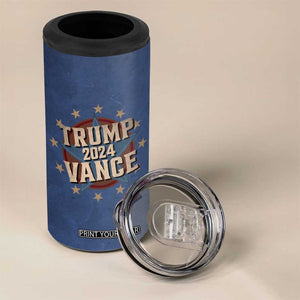 Trump Vance 2024 4 in 1 Can Cooler Tumbler Stand With Trump US President Election TB09 Print Your Wear