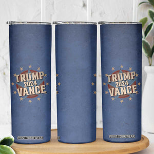 Trump Vance 2024 Skinny Tumbler Stand With Trump US President Election TB09 Print Your Wear