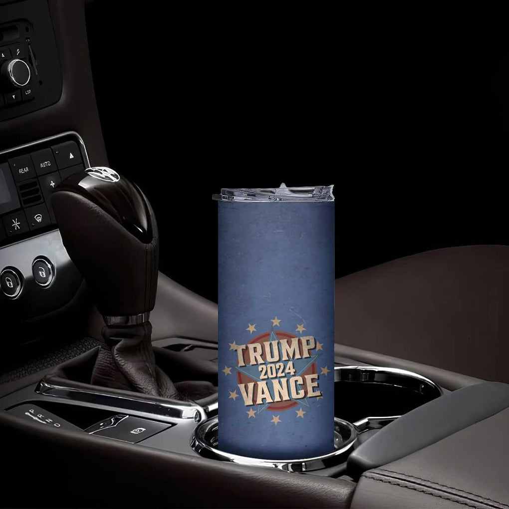 Trump Vance 2024 Skinny Tumbler Stand With Trump US President Election TB09 Print Your Wear