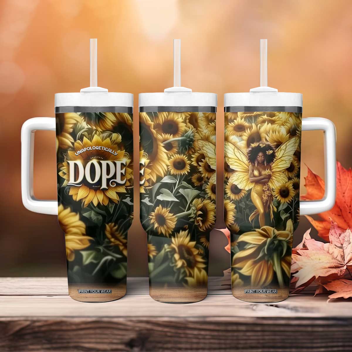 Black Women Tumbler With Handle Unapologetically Dope Pretty Melanin Pride TB09 Print Your Wear