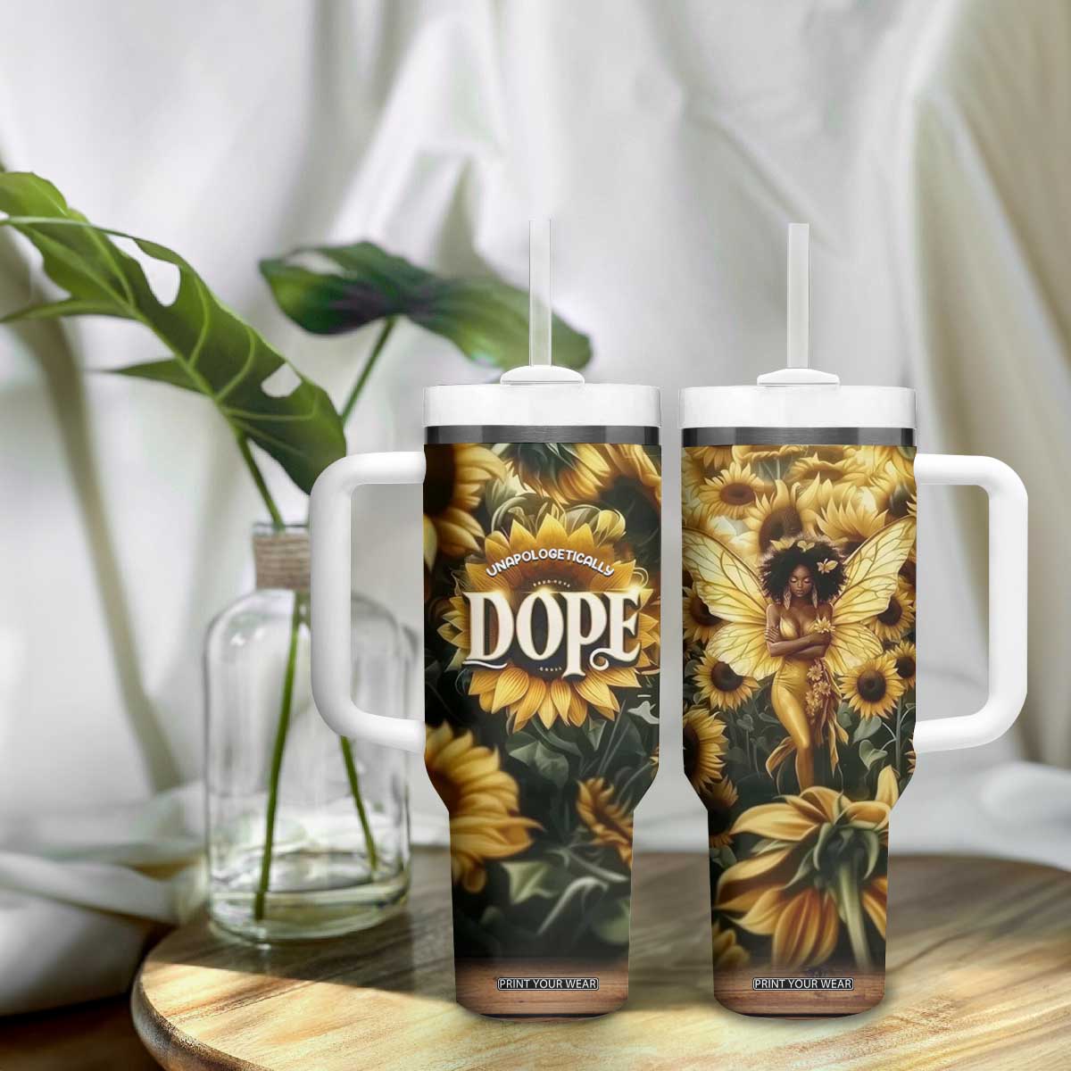 Black Women Tumbler With Handle Unapologetically Dope Pretty Melanin Pride TB09 Print Your Wear