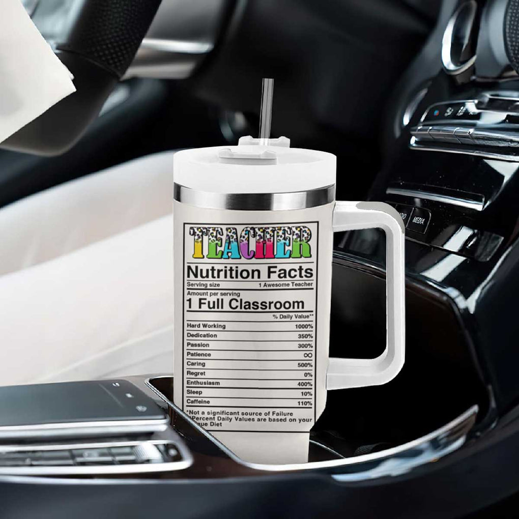 Teacher Tumbler With Handle It Takes A Big Heart To Shape Little Minds TB09 Print Your Wear