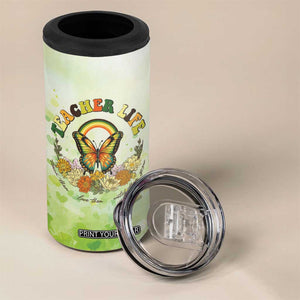 Teacher Life 4 in 1 Can Cooler Tumbler Teacher Plant Seeds That Grow Forever TB09 Print Your Wear