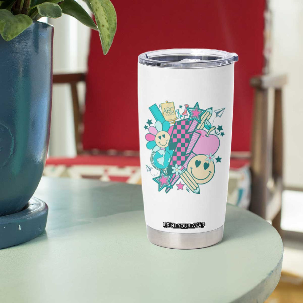 Cool Teacher Club Retro Groovy Tumbler Cup TB09 Print Your Wear